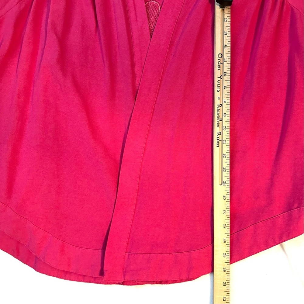Orfeonegro Studio Oversized Sequin Embroidered Open Cardigan Top Pink XXL - Picture 7 of 9
